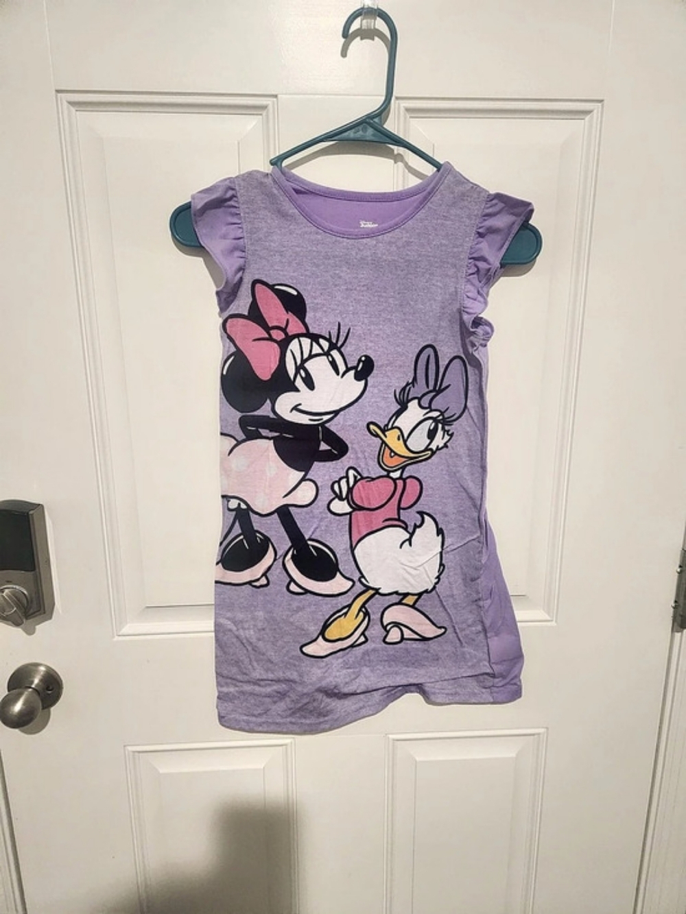 Disney Junior Minnie Mouse Daisy Duck Girls Purple Sleeveless Gown 8 FR